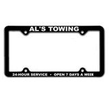 Sleek Thin Panel Custom License Plate Frame - view 1