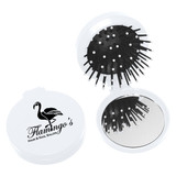 2-in-1 Custom Mirror Compact w/ Hair Brush - view 7
