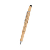 Bamboo Multi-Function Tool Logo Pen - view 2