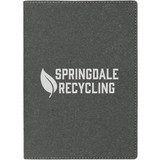 Rochester Recycled Leather Custom Journal - 5"w x 7"h