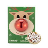 Holiday Design Hot Chocolate Bomb w/ Custom Billboard Tag - view 1