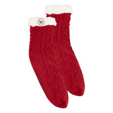 Cozy Cable Knit Custom Slipper Socks - view 4