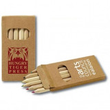 6-Pack Wooden Colored Custom Pencil Set w/ Kraft Box - view 4