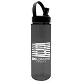 Promotional Tritan Bottle w/ Flip Straw & Swivel Handle Lid - 28 oz. - view 2