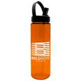 Promotional Tritan Bottle w/ Flip Straw & Swivel Handle Lid - 28 oz. - view 4