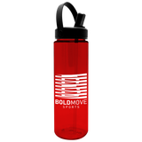 Promotional Tritan Bottle w/ Flip Straw & Swivel Handle Lid - 28 oz. - view 5
