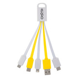 5-In-1 Flat Noodle Custom Charging Cables w/ Type-C
