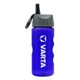 Translucent Ergonomic Grip Custom Sports Bottle w/ Flip Straw Lid - 22 oz. - view 3