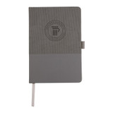 FSC® Recycled Ribbed Bound Journal Custom Logo Promo - 5.5