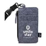 THE GOODS™ Custom Logo Recycled Felt Lanyard Wallet - view 2