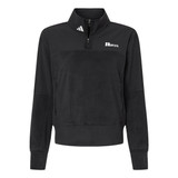 Adidas® Custom Logo Women's Fleece Quarter-Zip Pullover - view 3