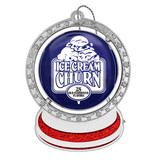 Spinner Snow Globe Custom Ornament - 2.5” - view 2