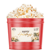 Custom Logo Happy Holidays Popcorn Tin - 2 Gallon - view 4