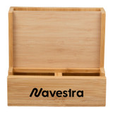 Custom Bamboo Frame Desktop Organizer - view 1