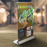 Full Color Table Top Retractable Custom Banner Kit - 8.25
