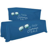 Custom Logo 6' Full-Color Polyester Table Throw - view 2