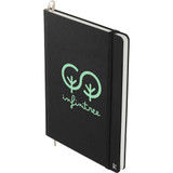 Custom Logo Karst Stone Bound Notebook - Green - view 2