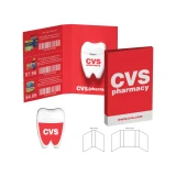 Tooth-Shaped Promotional Dental Floss Booklet - view 2