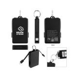 Custom Logo Power Bank Key Ring - 2,000 mAh - view 1