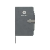 Custom Souvenir® Soft Journal w/ Pen Set - 5.33w x 8.27