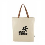 Custom Logo Larchmont 9 oz. Recycled Cotton Tote Bag - 16