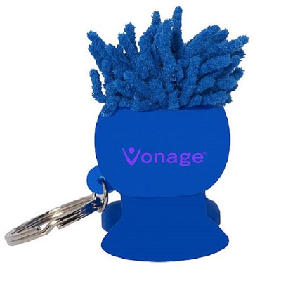 MopTopper Custom Cell Phone Stand & Cord Winder w/ Key Chain