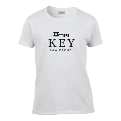 Gildan® Ultra Cotton 6 oz. Custom T-Shirt - Women's - White