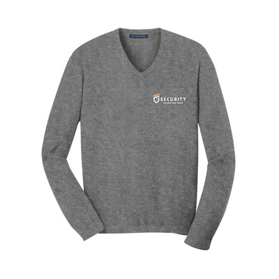 Port Authority® Fine-Gauge V-Neck Custom Sweater