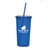 Double Wall Hot/Cold Custom Tumbler w/ Straw - 24 oz.