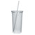 Double Wall Hot/Cold Custom Tumbler w/ Straw - 24 oz. - thumbnail 2