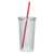 Double Wall Hot/Cold Custom Tumbler w/ Straw - 24 oz. - thumbnail 6
