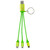 Metallic Braided 3-in-1 Custom Charging Cable Keychain - thumbnail 4