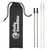 2-Pack Stainless Steel Custom Straw w/ Travel Pouch - thumbnail 2
