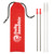 2-Pack Stainless Steel Custom Straw w/ Travel Pouch - thumbnail 5