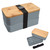 Stackable Promotional Bento Box w/ Utensils