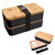 Stackable Promotional Bento Box w/ Utensils - thumbnail 2