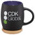 Two-Tone Ceramic Logo Mug w/ Wooden Lid/Coaster - 15 oz. - thumbnail 2