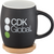 Two-Tone Ceramic Logo Mug w/ Wooden Lid/Coaster - 15 oz. - thumbnail 6