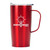 Stainless Steel Custom Travel Mug w/ Metal Handle - 20 oz.