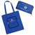 Zip-Up Folding Custom Tote Bags - 13.4"w x 14.5"h