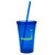Flexible Double Wall Promotional Tumbler w/ Straw - 16 oz. - thumbnail 3