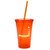 Flexible Double Wall Promotional Tumbler w/ Straw - 16 oz. - thumbnail 6