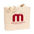 Bayside Cotton Custom Jumbo Tote - 20"w x 14.5"h x 4.5"d