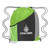 Tri-Color Promotional Drawstring Bag - 13