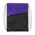 Two-Tone Custom Drawstring Backpack w/ Zipper - 13