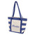Striped Accent Custom Logo Tote - 18