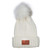 Leeman™ Custom Logo Knit Beanie w/ Fur Pom-Pom - thumbnail 3