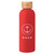Soft Touch Insulated Logo Water Bottle w/ Bamboo Lid - 17 oz.