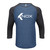 Threadfast® Triblend Custom 3/4-Sleeve Raglan - Unisex - thumbnail 8