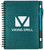 Metallic Textured Custom Notebook w/ Stylus Pen - 5